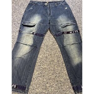 Le Jean De Marithe Francois Girbaud Y2K Adjustable Leg Jean Dark Blue 38 M Baggy